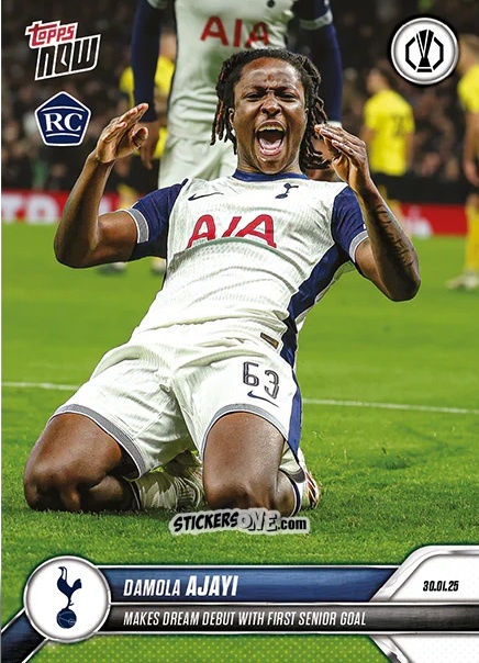 Cromo Damola ajayi - Now Update Ecl And Ucl 2024-2025 n. 16 - Topps