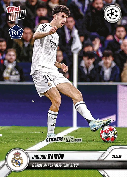 Sticker Jacobo Ramón - Now Update Ecl And Ucl 2024-2025 n. 84 - Topps