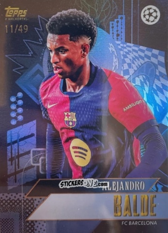 Sticker Alejandro Balde - Gold UEFA Club Competitions 2024-2025
 n. 1 - Topps