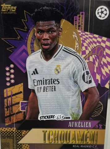 Cromo Aurélien Tchouaméni - Gold UEFA Club Competitions 2024-2025
 n. 4 - Topps