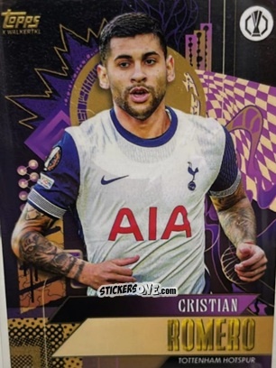 Sticker Cristian Romero - Gold UEFA Club Competitions 2024-2025
 n. 9 - Topps