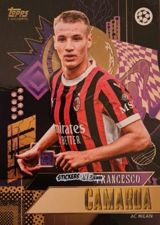 Cromo Francesco Camarda - Gold UEFA Club Competitions 2024-2025
 n. 20 - Topps