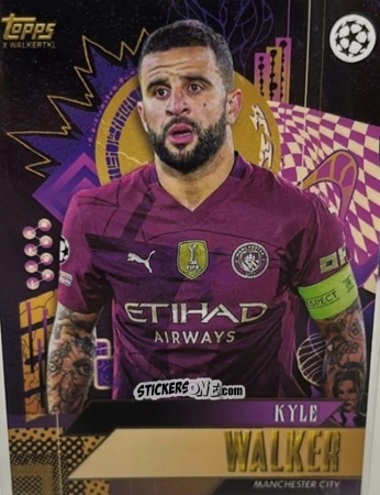 Sticker Kyle Walker - Gold UEFA Club Competitions 2024-2025
 n. 31 - Topps
