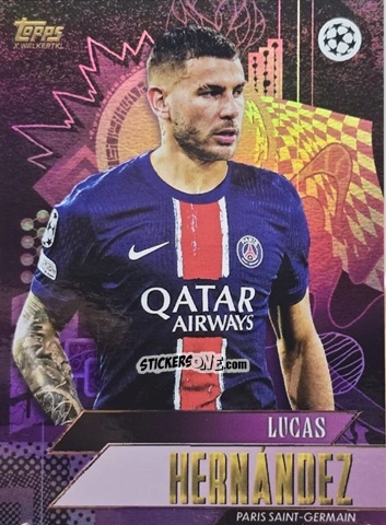 Figurina Lucas Hernández - Gold UEFA Club Competitions 2024-2025
 n. 34 - Topps