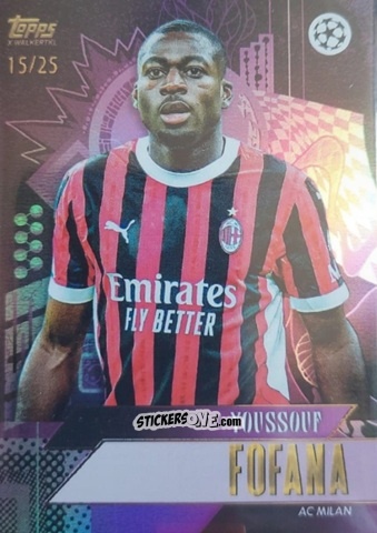 Cromo Youssouf Fofana - Gold UEFA Club Competitions 2024-2025
 n. 51 - Topps