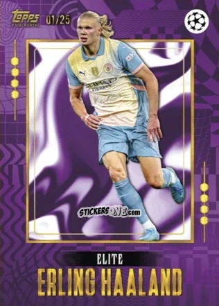 Cromo Erling Haaland - Gold UEFA Club Competitions 2024-2025
 n. 53 - Topps