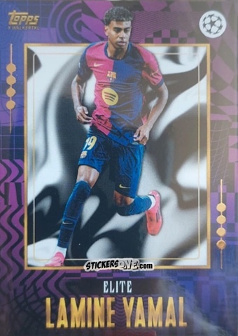 Sticker Lamine Yamal - Gold UEFA Club Competitions 2024-2025
 n. 58 - Topps