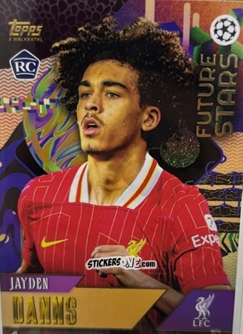 Figurina Jayden Danns - Gold UEFA Club Competitions 2024-2025
 n. 70 - Topps