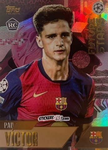 Sticker Pau Víctor - Gold UEFA Club Competitions 2024-2025
 n. 79 - Topps