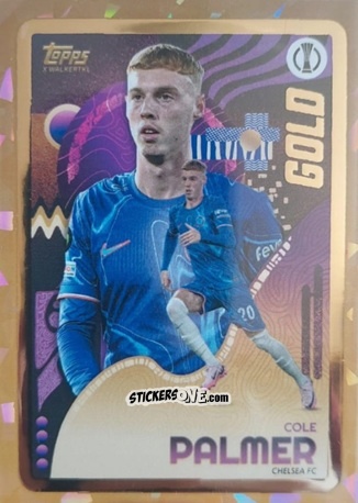 Figurina Cole Palmer - Gold UEFA Club Competitions 2024-2025
 n. 93 - Topps