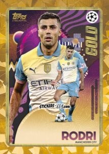Figurina Rodri - Gold UEFA Club Competitions 2024-2025
 n. 112 - Topps