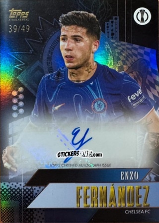Sticker Enzo Fernandez - Gold UEFA Club Competitions 2024-2025
 n. A15 - Topps