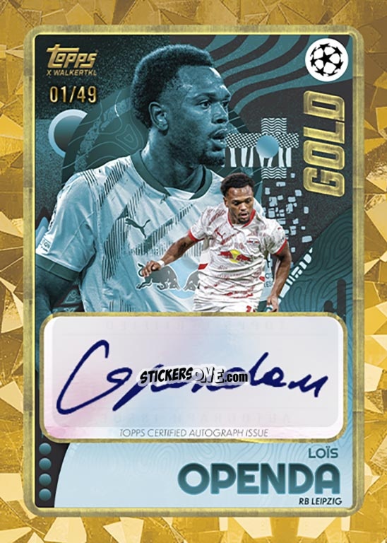 Cromo Loïs Openda - Gold UEFA Club Competitions 2024-2025
 n. A82 - Topps