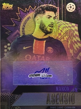 Figurina Marco Asensio - Gold UEFA Club Competitions 2024-2025
 n. A37 - Topps