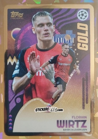 Cromo Florian Wirtz - Gold UEFA Club Competitions 2024-2025
 n. 100 - Topps