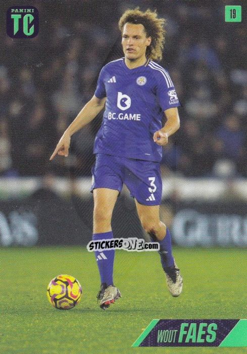 Sticker Wout Faes - Premier League Top Class 2025
 n. 19 - Panini
