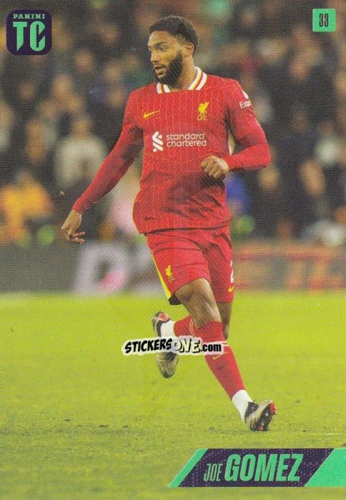Cromo Joe Gomez - Premier League Top Class 2025
 n. 33 - Panini