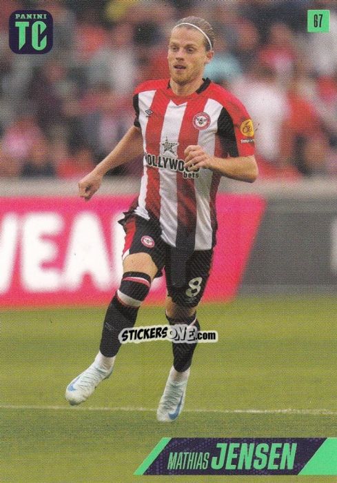 Figurina Mathias Jensen - Premier League Top Class 2025
 n. 67 - Panini