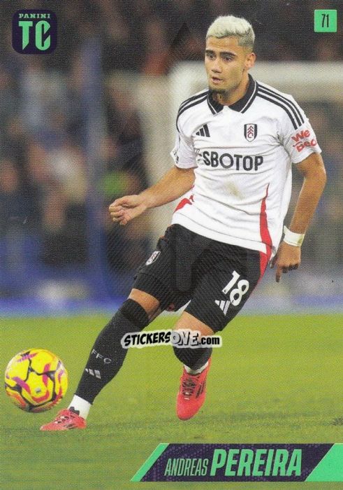 Figurina Andreas Pereira - Premier League Top Class 2025
 n. 71 - Panini