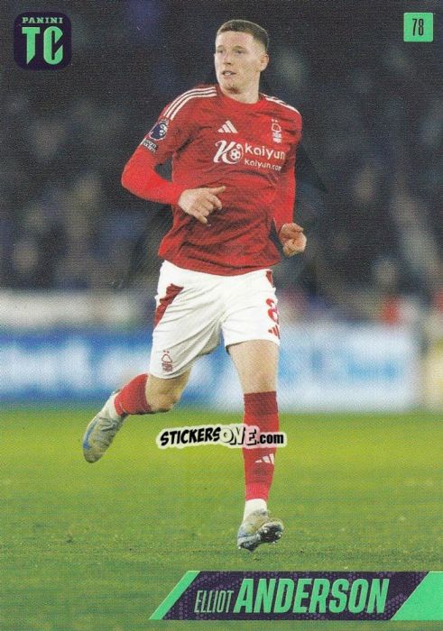 Figurina Elliot Anderson - Premier League Top Class 2025
 n. 78 - Panini