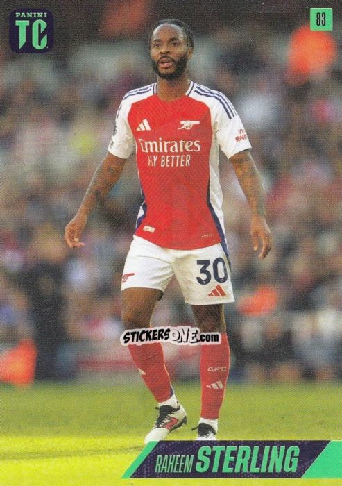 Cromo Raheem Sterling - Premier League Top Class 2025
 n. 83 - Panini