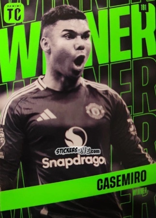 Figurina Casemiro - Premier League Top Class 2025
 n. 191 - Panini