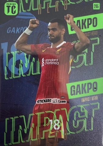 Cromo Cody Gakpo - Premier League Top Class 2025
 n. 205 - Panini