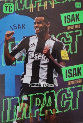 Sticker Alexander Isak - Premier League Top Class 2025
 n. 208 - Panini