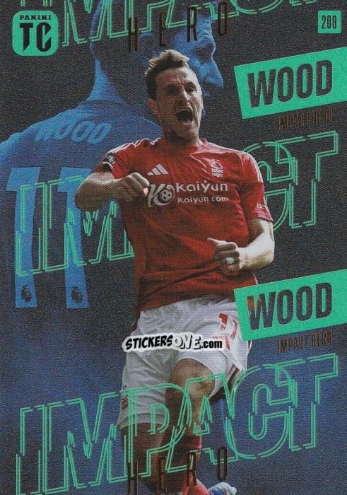 Sticker Chris Wood - Premier League Top Class 2025
 n. 209 - Panini