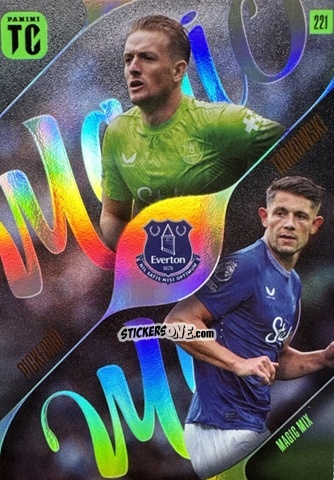Sticker Jordan Pickford / James Tarkowski - Premier League Top Class 2025
 n. 221 - Panini