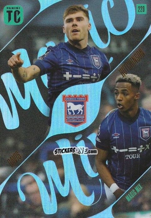 Cromo Leif Davis / Omari Hutchinson - Premier League Top Class 2025
 n. 223 - Panini