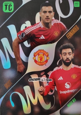 Sticker Diogo Dalot / Bruno Fernandes - Premier League Top Class 2025
 n. 227 - Panini