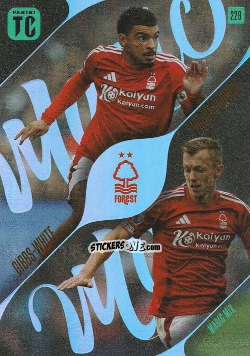 Cromo Morgan Gibbs-White / James Ward-Prowse - Premier League Top Class 2025
 n. 229 - Panini
