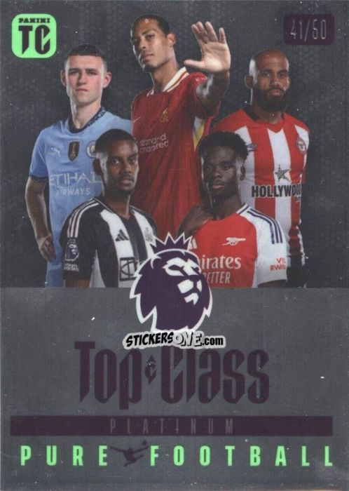 Cromo Phil Foden / Virgil Van Dijk / Bryan Mbeumo / Alexander Isak / Bukayo Saka - Premier League Top Class 2025
 n. P9 - Panini