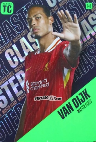 Figurina Virgil Van Dijk - Premier League Top Class 2025
 n. 243 - Panini