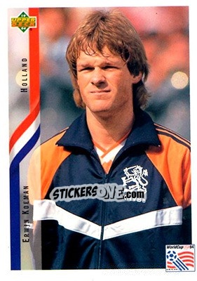 Figurina Erwin Koeman - World Cup USA 1994. Contenders English/Spanish n. 171 - Upper Deck