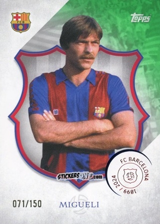 Sticker Migueli - FC Barcelona 125th Anniversary
 n. 26 - Topps