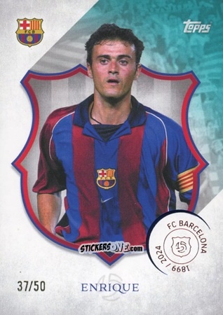 Figurina Luis Enrique - FC Barcelona 125th Anniversary
 n. 31 - Topps