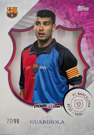 Sticker Pep Guardiola - FC Barcelona 125th Anniversary
 n. 32 - Topps