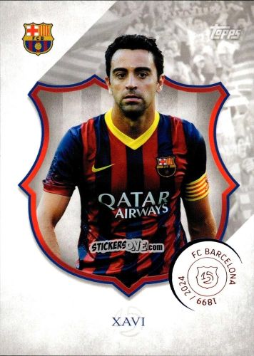Sticker Xavi - FC Barcelona 125th Anniversary
 n. 36 - Topps