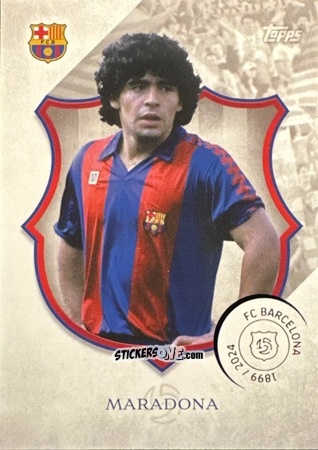 Cromo Diego Maradona - FC Barcelona 125th Anniversary
 n. 41 - Topps