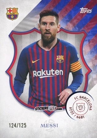 Cromo Lionel Messi - FC Barcelona 125th Anniversary
 n. 42 - Topps