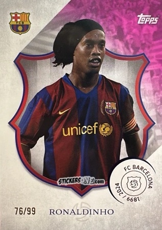 Cromo Ronaldinho - FC Barcelona 125th Anniversary
 n. 43 - Topps