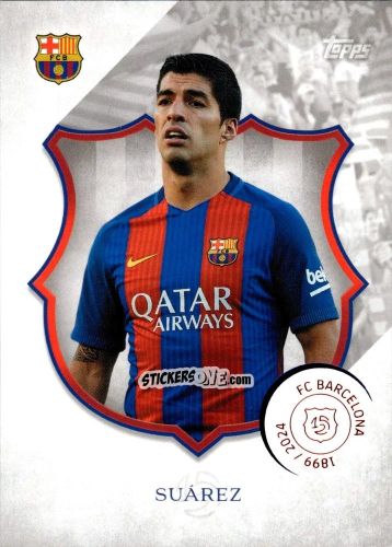 Sticker Luis Suárez - FC Barcelona 125th Anniversary
 n. 45 - Topps