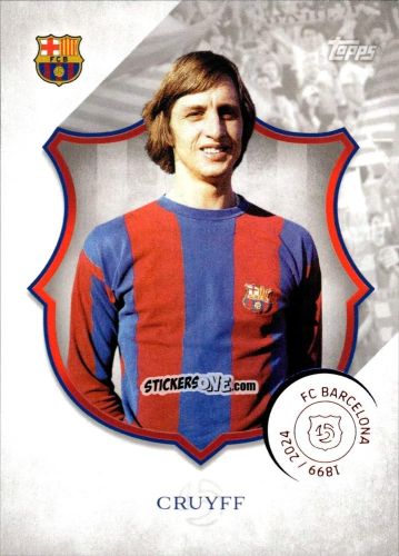 Figurina Johan Cruyff - FC Barcelona 125th Anniversary
 n. 46 - Topps