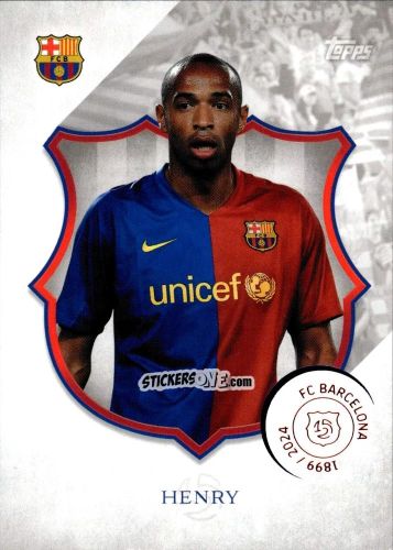 Cromo Thierry Henry - FC Barcelona 125th Anniversary
 n. 48 - Topps