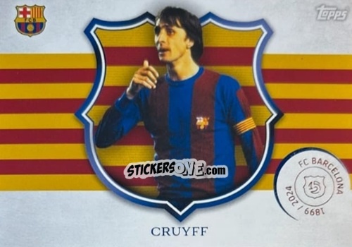 Figurina Johan Cruyff - FC Barcelona 125th Anniversary
 n. CA-4 - Topps