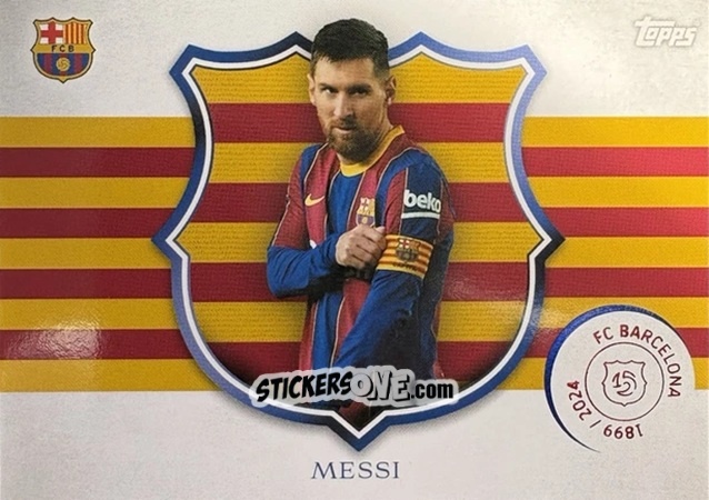 Cromo Lionel Messi - FC Barcelona 125th Anniversary
 n. CA-5 - Topps