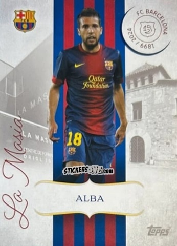 Cromo Jordi Alba - FC Barcelona 125th Anniversary
 n. LM-1 - Topps