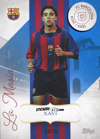 Sticker Xavi - FC Barcelona 125th Anniversary
 n. LM-4 - Topps